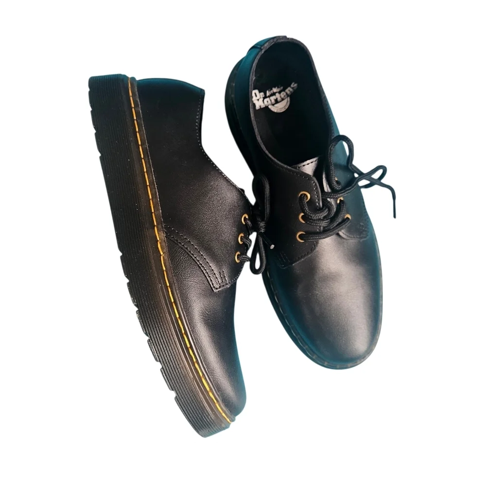 Dr Martens Zavala Low Oxford Black Lace Shoes Size 8M